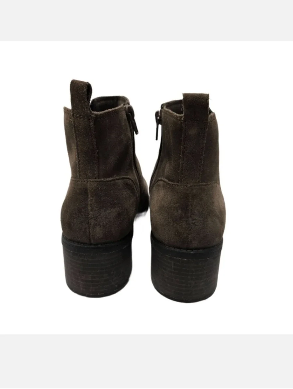 Clarks NEVELLA Bell Suede Chelsea Boots in Taupe Brown